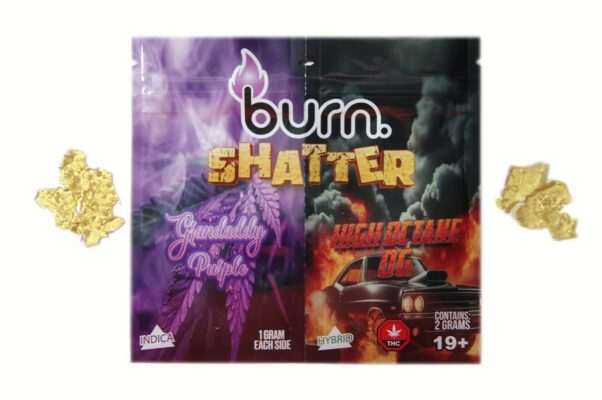 Burn Shatter 2G - Grandaddy Purple (I) x High Octane OG (H)