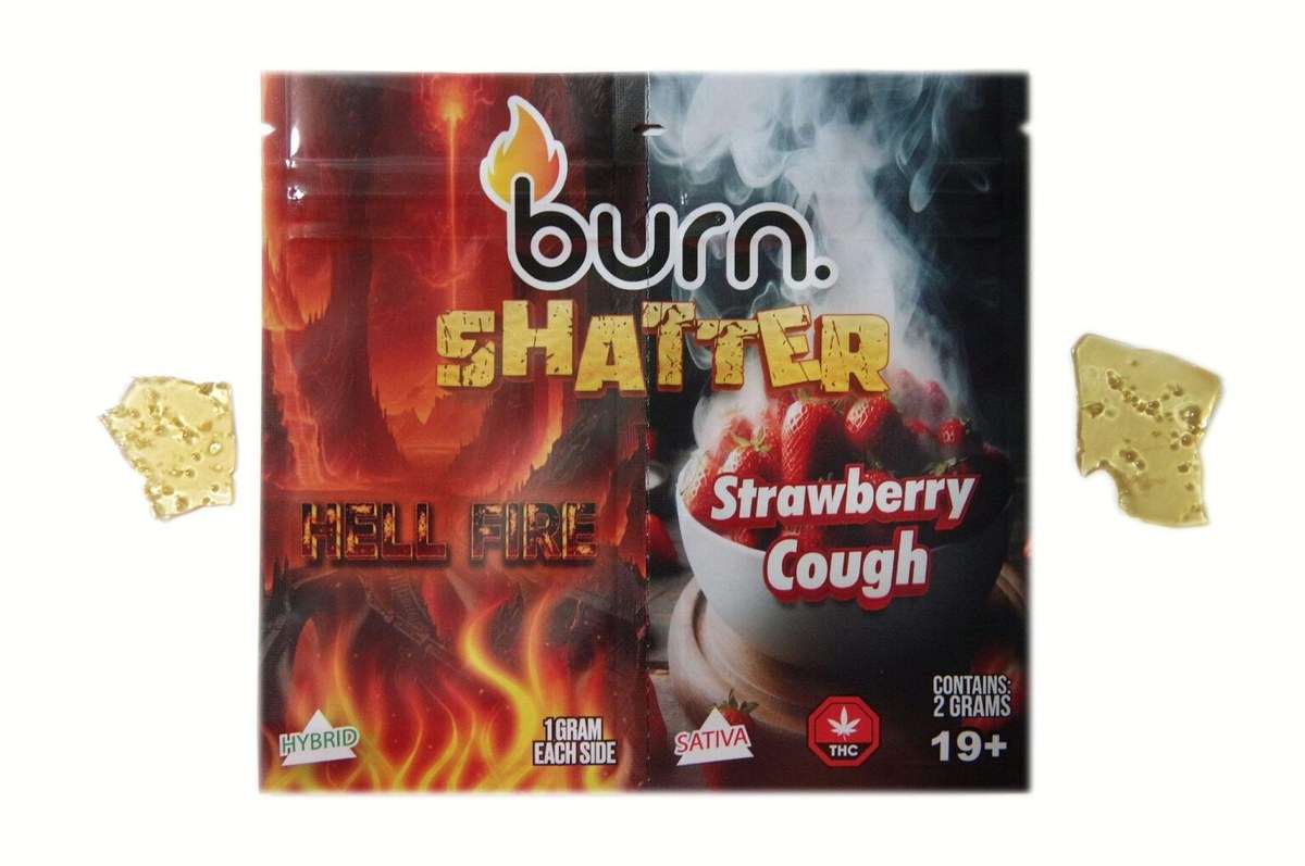 Burn Shatter 2G - Hell Fire (H) x Strawberry Cough (S)