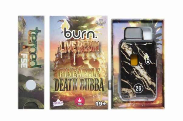 Burn 2G Terp’d Live Resin FSE Disposable Vape – Pineapple Death Bubba (I)