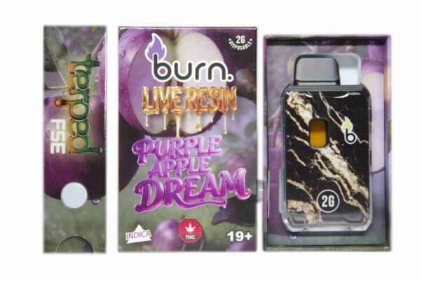 Burn 2G Terp’d Live Resin FSE Disposable Vape – Purple Apple Dream (I)