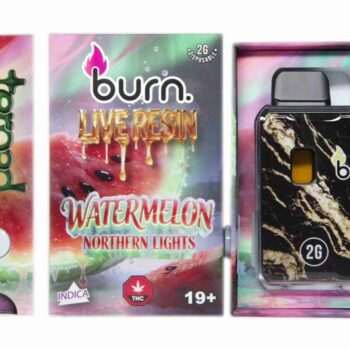 Burn 2G Terp'd Live Resin FSE Disposable Vape - Watermelon Northern Lights (I)