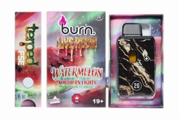 Burn 2G Terp’d Live Resin FSE Disposable Vape – Watermelon Northern Lights (I)