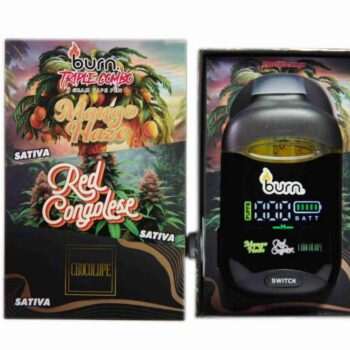 Burn 3G Triple Combo Vape (3 x 1 Gram) - Mango Haze (S) + Red Congolese (S) + Chocolope (S)
