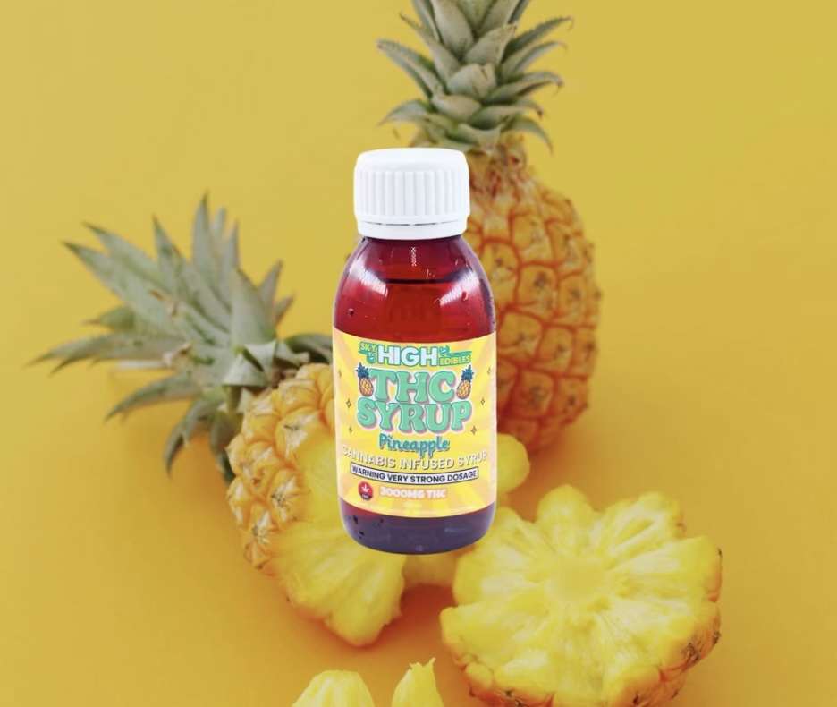 Sky High Edibles THC Syrup – Pineapple 3000mg