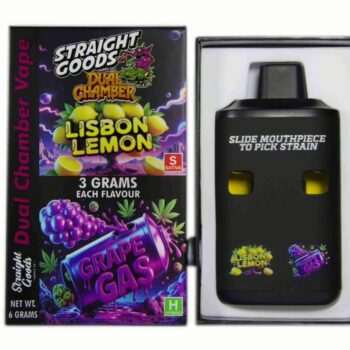 Straight Goods 6G Dual Chamber Vape - Lisbon Lemon (S) x Grape Gas (H)