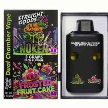 Straight Goods 6G Dual Chamber Vape - Nuken (I) x Frosted Fruit Cake (I)