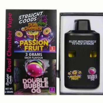 Straight Goods 6G Dual Chamber Vape - Passion Fruit (S) x Double Bubble OG (I)