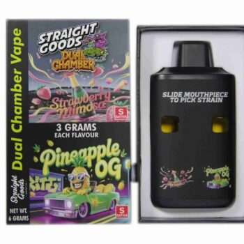 Straight Goods 6G Dual Chamber Vape - Strawberry Mimosa (S) x Pineapple OG (S)