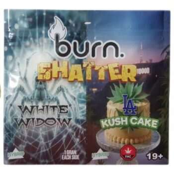 Burn Shatter 2G - White Widow (H) x LA Kush Cake (H)