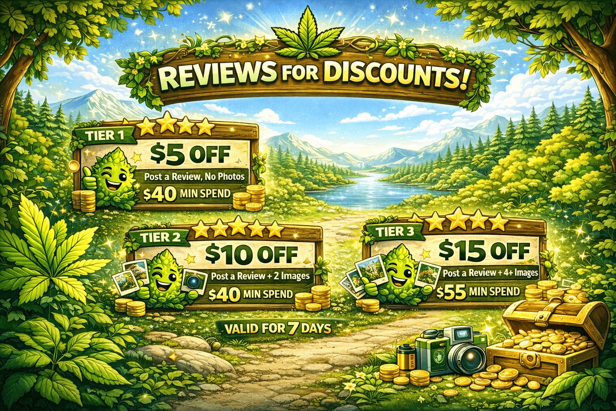 Promotional discounts for reviews. Visit our Home website and earn rewards for providing your feedback. Tiered discounts available, up to $15 off, based on review and image submissions.
